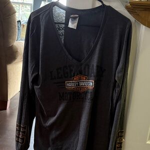 Harley-Davidson Charcoal Long Sleeve Tee